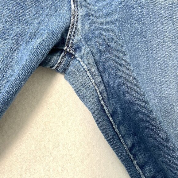 MOTHER Stunner Zip Ankle Step Fray Jeans Stretch Denim Happy Pill size 34 - Picture 10 of 15